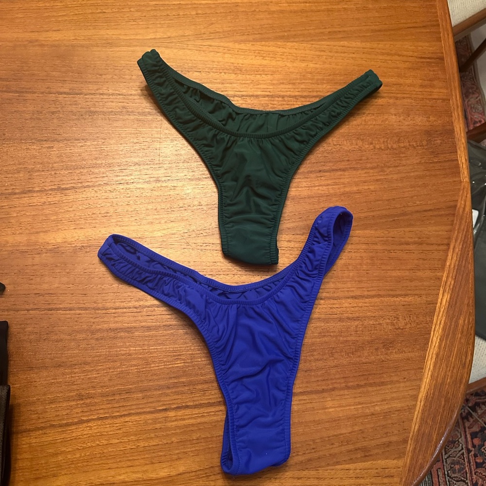 Dark green & royal blue polewear bottoms